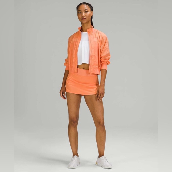 Lululemon Pace Rival Mid Rise Skirt Golden Apricot Size 6 - Picture 4 of 11